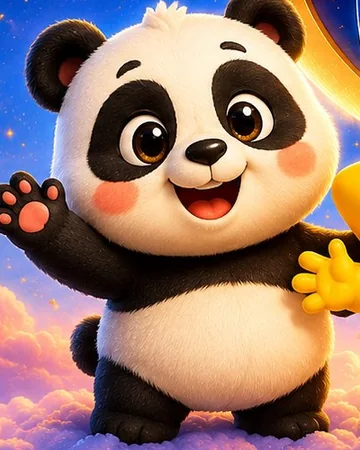 Panda, a MoMo Star TV character